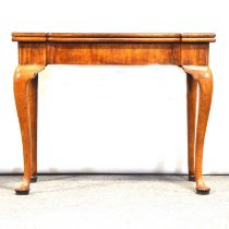 George III mahogany card table,