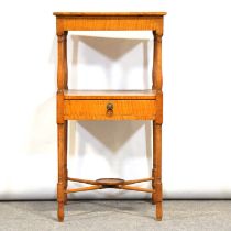 George IV satinwood and birdseye maple stand,
