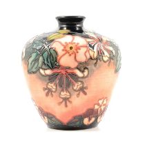 Rachel Bishop for Moorcroft, a bulbous vase in the Oberon design.