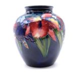 Moorcroft Pottery, an 'Orchid' design vase, circa 1960