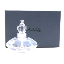 Marie-Claude for Lalique - a Stupa Crown perfume bottle, 1990's, 8.5cm