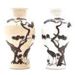 Pair of Chinese pottery vases,