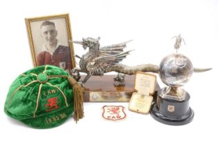 Leicester City FC and Wales FA memorabilia relating to David 'Dai' Jones, 1932-1937
