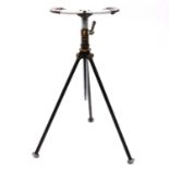 Hardy Bros, a good vintage telescopic tripod sportsman's shooting seat stick