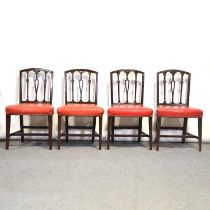 Set of six 19th Century mahogany dining chairs,