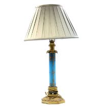 Edwardian table lamp, adapted for electricity,