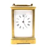 Brass carriage clock,