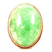 A jadeite ring.