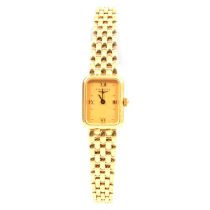 Longines – a lady’s 18 carat yellow gold bracelet watch.