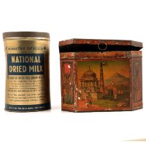 Collection of advertising tins,