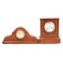 Two mantel clocks,