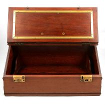 Vintage mahogany medicine box, post box and a wooden cash tray,