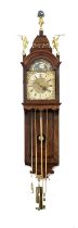 Dutch walnut wall clock, 18th Century,