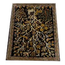 Ghom silk rug,