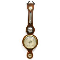 George III mahogany banjo barometer