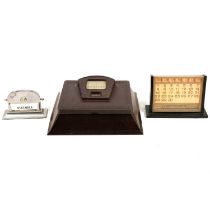 Collection of vintage desk top perpetual calendars,
