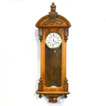 Walnut Vienna clock,