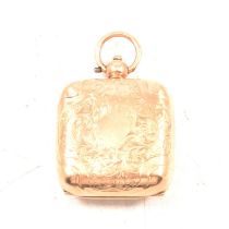 George V 9ct gold Sovereign coin case,