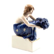 Rudolf Marcuse for Rosenthal, 'The Grape Carrier' a Secessionist porcelain figure