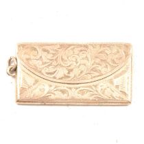 Edward VII silver stamp case, / Edward VII silver stamp case,