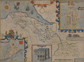 John Speed, Flintshire, map