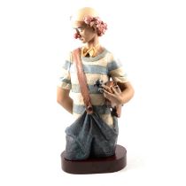 Large Lladro figure of a clown,