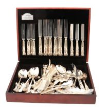 Butler canteen of silver plated cutlery,