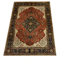 Ghom silk rug,