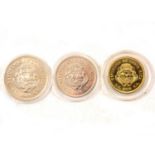 Royal Mint & WWF Conservation gold and silver three coin set, Costa Rica, 1974,