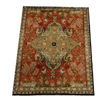 Ghom silk rug,