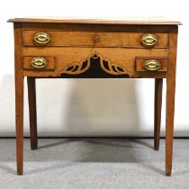 George III oak lowboy