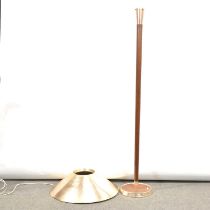 Mid-century modern teak standard lamp