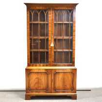 Reproduction mahogany bookcase