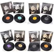 David Bowie LP vinyl records, eight pressing of Heroes