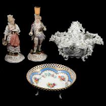 Collection of Continental decorative porcelain