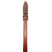 A New Zealand Maori hardwood Taiaha staff