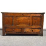 George III oak mule chest,