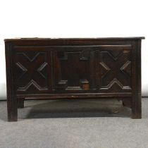 Joined oak coffer, 18th century