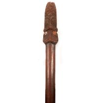 A New Zealand Maori hardwood Taiaha staff