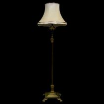 Brass Corinthian column standard lamp,