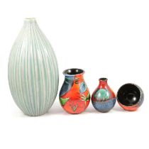 Four items of Poole Studio ware