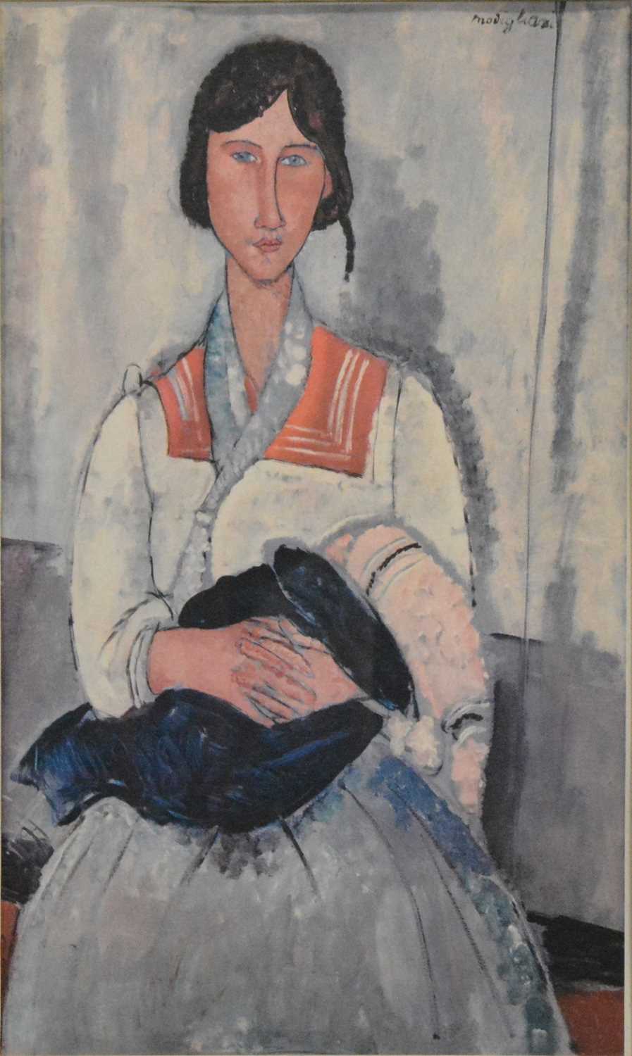 After Modigliani, Gypsy Woman with a Baby