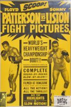 Boxing interest: Floyd Patterson and Sonny Liston, promotion poster