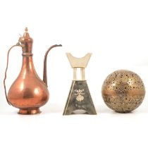 Assorted Islamic and Western metalwares