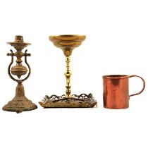 Quantity of copper and brass wares