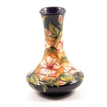 Sian Leeper for Moorcroft Pottery, a 'Tea Rose' design vase