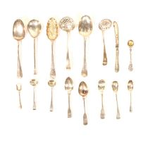 Collection of silver flatware,