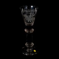 Late Williamite wine glass