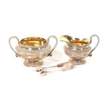 Edwardian silver matched five piece tea and coffee set,