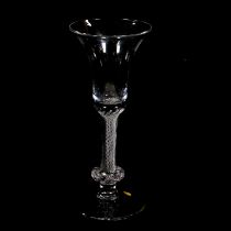 Wine glass, with multi-series opaque twist stem